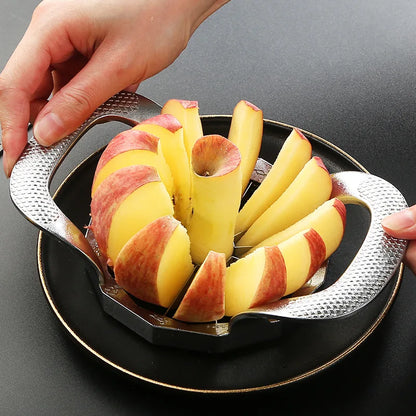 Versatile 8-in-1 Stainless Steel Kitchen Tool: Apple Corer, Slicer, Fruit Splitter, Pear Divider, Cutting Knife, Vegetable Chopper, and More!