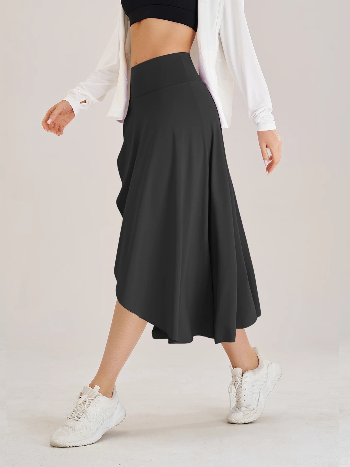 Women’s High Waist Tennis Golf Skirt with Built-in Shorts – Quick Dry Breathable Dance & Fitness Activewear Skort