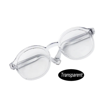 6.5cm & 9cm Transparent Plastic Glasses – Sunglasses for 1/8, 1/6, 1/3, 1/4 BJD Dolls, Labubu, MSD, SD, EXO Plush