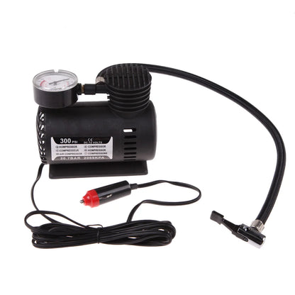 Portable 12V Car Tire Inflator Air Compressor – 300 PSI Electric Tire Pump for Auto Emergency Use