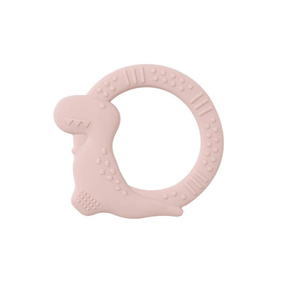 BPA Free Silicone Dinosaur Teether - Baby Molar Stick Chew Toy for Toddlers Infant Teething Relief