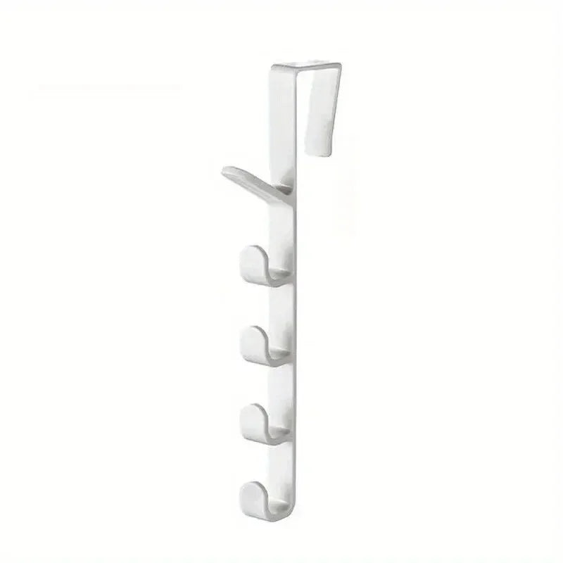 Over-the-Door Bedroom Hanger — Plastic Clothes & Bag Rack for Home Storage Organization