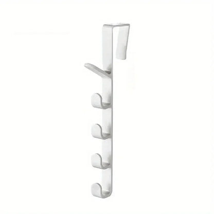 Over-the-Door Bedroom Hanger — Plastic Clothes & Bag Rack for Home Storage Organization