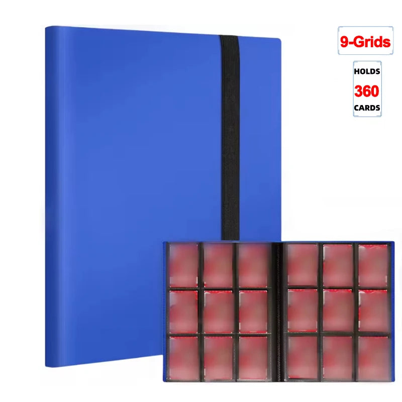 Trading Card Binder - 160/360/480 Capacity Side-Loading PP Card Holder Album for Gaming Cards