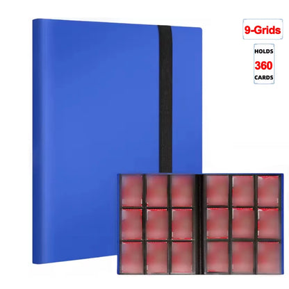 Trading Card Binder - 160/360/480 Capacity Side-Loading PP Card Holder Album for Gaming Cards