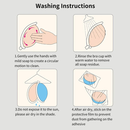 Reusable Silicone Front Button Chest Patches — Invisible Strapless Self-Adhesive Breast Lift for Women’s Underwear