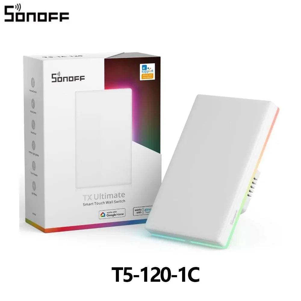 SONOFF TX Ultimate Smart Wall Switch - Full Touch LED Light Switch with Alexa & SmartThings Support