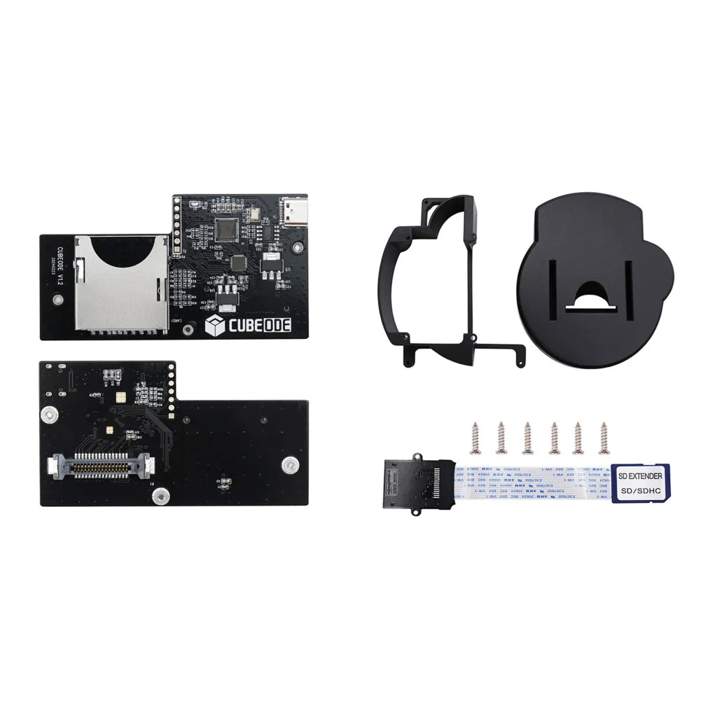 CUBEODE V1.2 GameCube Optical Drive Emulator — Upgraded ODE Board, Replace DVD Drive (No SD2SP2/SDGecko Required)