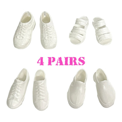 NK Mix 12" Fashion Doll Shoes & Clothes — Casual Leather Sneakers, Boots & Slippers for Boy & Princess Dolls