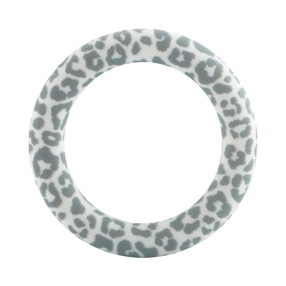 Kovict Silicone Ring Pendant Blanks - 65mm Round Printed Rings for DIY Jewelry & Craft Making