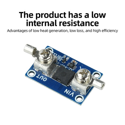 Ideal Diode Module 40A 65A 100A - No-Ground Anti-Reverse Current & Backfeed Protection for Solar and Battery Power Systems