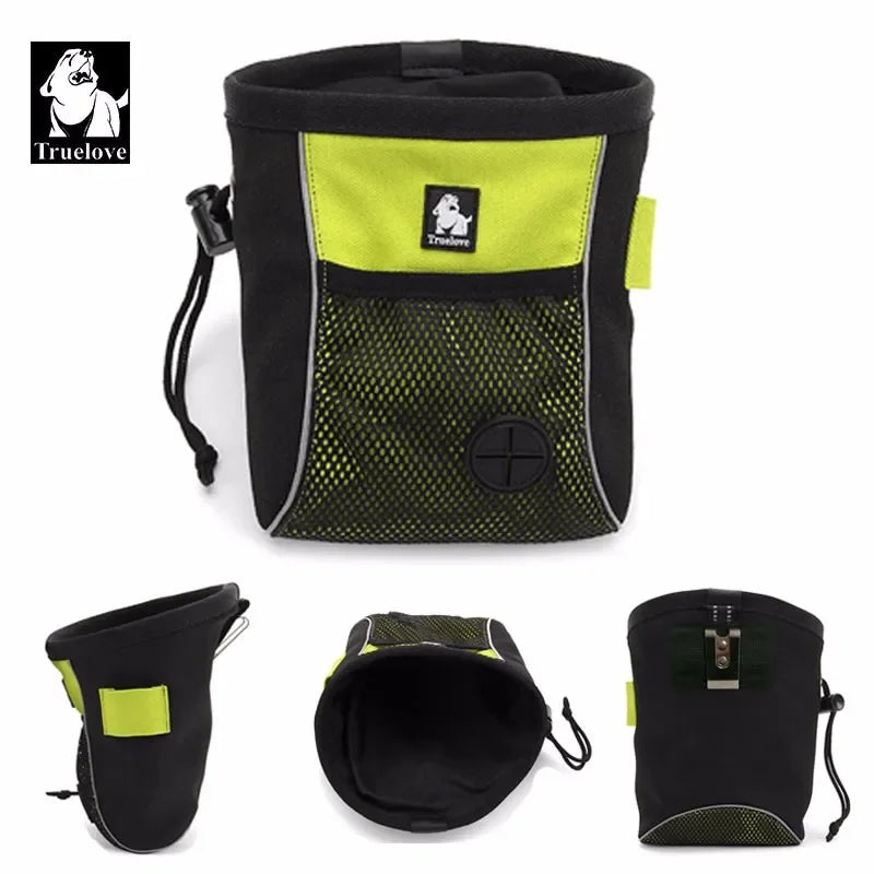 Truelove Waterproof Pet Treat Bag - High-Capacity Nylon Snack & Waste Bag for Outdoor Use