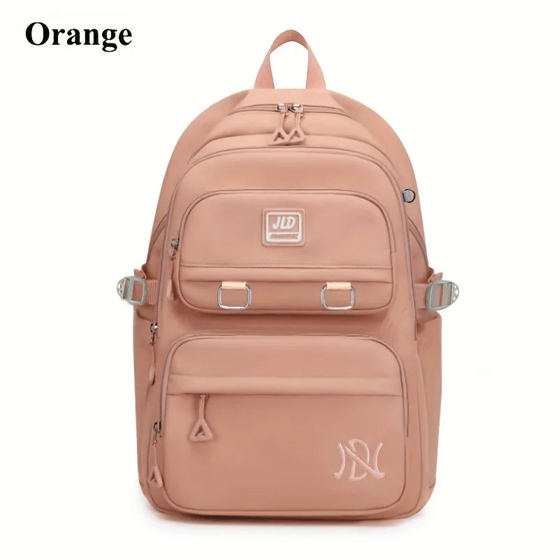 Large Capacity Student Backpack | Casual Waterproof Nylon Double-Shoulder College & Travel Bag