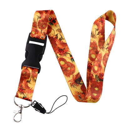Van Gogh Starry Night Art Neck Strap Lanyard – Keychain Badge Holder for ID, Credit Card & Keys Accessories