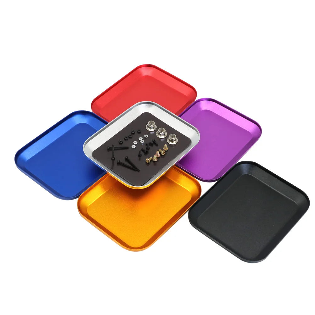 RC Tool Tray — Aluminium Alloy Magnetic Screw Plate for RC Repairs