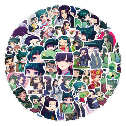 The Apothecary Diaries Anime Stickers – 120-Piece Aesthetic Graffiti Decal Set for Laptops, Phones, Fridges & Creative Stationery