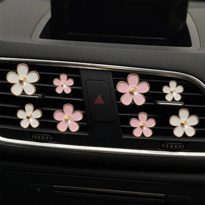 Car Air Vent Perfume Clip – Aromatherapy Freshener with Cute Flower Design