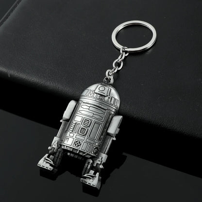 Vintage Spaceship Keychain - Star Wars Inspired Destroyer Battleship Keyring for Bags & Gifts
