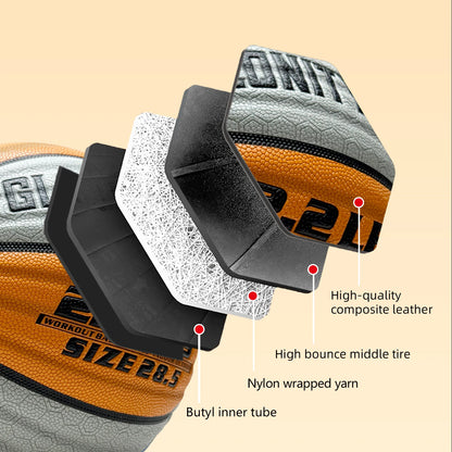Heavy Weighted Basketball 28.5"/29.5" – Non-Slip Training Ball for Dribbling, Passing & Rebounding