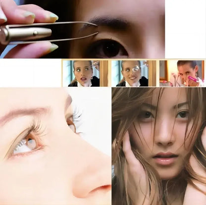 Portable Stainless Steel Eyebrow Tweezer with LED Light — Smart Design Hair Removal Makeup Tool