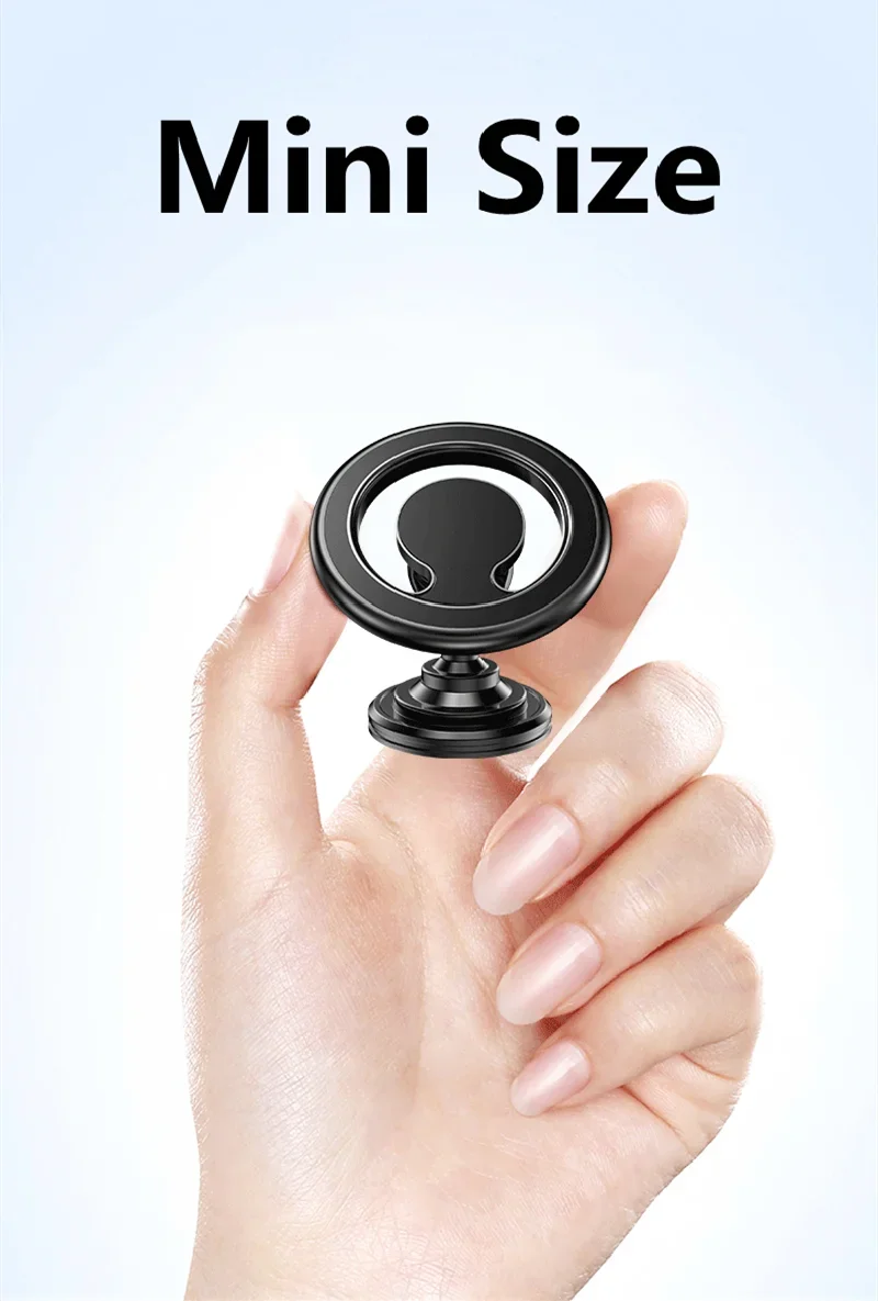 Magnetic Car Phone Holder — MagSafe-Style Universal Car Mount & GPS Mobile Bracket for iPhone 15/14/13/12, Samsung & Xiaomi