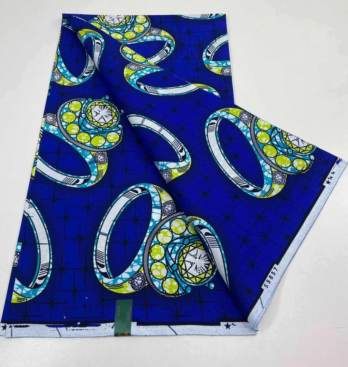 African Ankara Wax Print Fabric - 100% Cotton Soft Nigerian Real Wax Material for Women’s Party Dresses