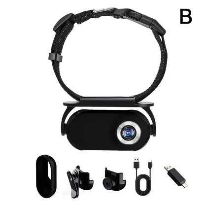 Cat Camera Pet Collar Action Camera - Lightweight 0.96in HD Rechargeable Wide-Angle Video Recorder