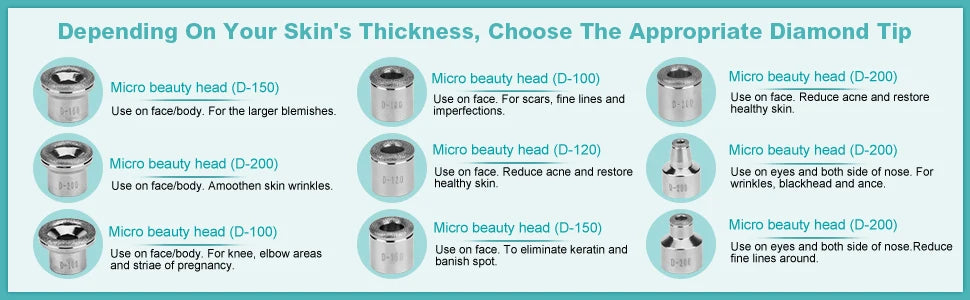 Professional Diamond Microdermabrasion Machine — Facial Exfoliation with Water Spray & 65-68cmHg Suction