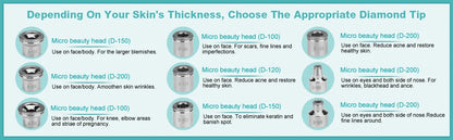 Professional Diamond Microdermabrasion Machine — Facial Exfoliation with Water Spray & 65-68cmHg Suction