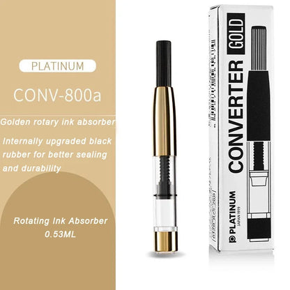 PLATINUM Fountain Pen Ink Converter – Original Draw Ink Feeder for Ink Bottles, School & Office Use
