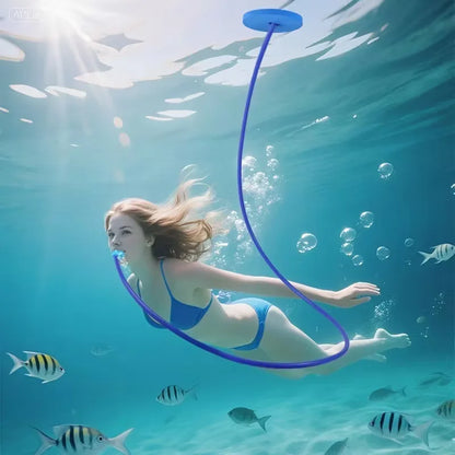 Foldable Dry Snorkel - Silicone Anti-Choking Single Breathing Tube for Swimming & Diving