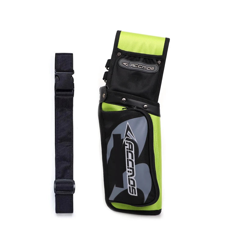ACCMOS Portable Arrow Quiver Pouch – Waist Carry Archery Storage Holder for Hunting & Shooting