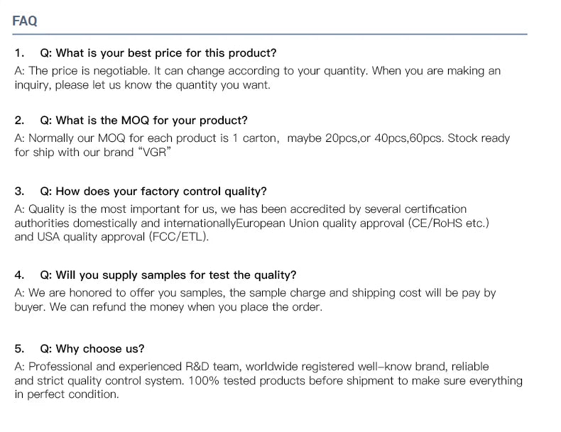 VGR V-390 Electric Shaver – Professional Beard Trimmer & Portable Mini Razor, USB Rechargeable 2-Blade Shaving for Men