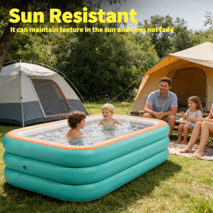 Heavy-Duty Inflatable Family Swimming Pool – Thickened Large Backyard & Lawn Pool for Outdoor Parties and Summer Fun