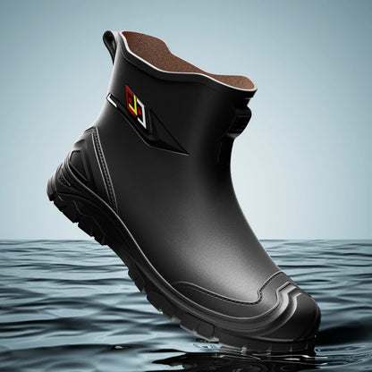 2024 Men's Waterproof Water Boots — Non-Slip Rubber Work Shoes for Outdoor Rain, Camping & Fishing