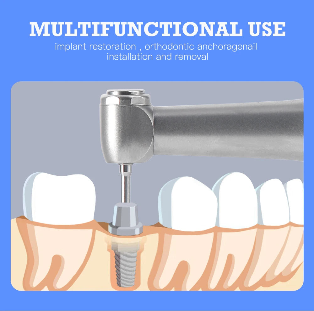 AZDENT Wireless Dental Implant Motor – Electric Torque Driver with 16 Screwdrivers & Contra Angle