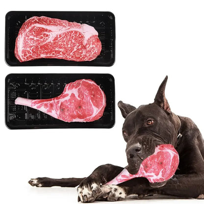 Squeaky Bone Dog Toy - Bite-Resistant Chew Toy for Puppy Training and Teeth Cleaning