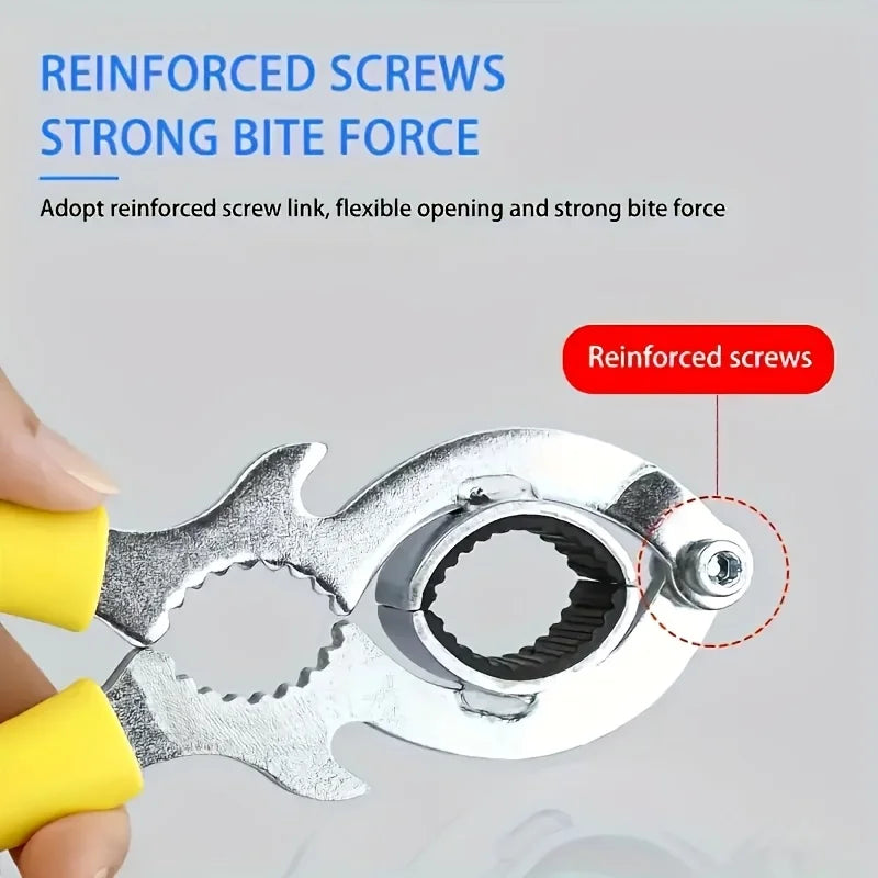 3-in-1 Faucet Repair Wrench - Aerator Remover Tool with Bottle Opener & Pliers