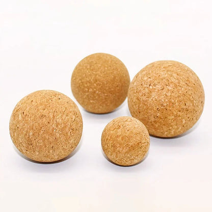 Cork Massage Ball — Back & Foot Myofascial Therapy for Muscle Relaxation, Tension Release & Trigger Point Massage