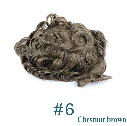 Men's Human Hair Toupee - 0.1mm Thin PU Base Undetectable Durable Hair System