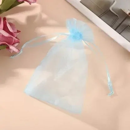 Organza Drawstring Gift Bags - 500/1000pcs Jewelry Pouches for Wedding Party Valentine Easter Packaging