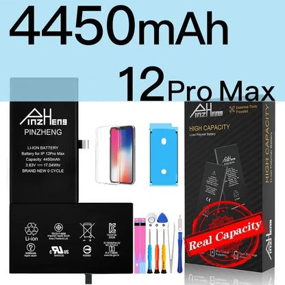 PINZHENG High Capacity Replacement Battery for iPhone X, XR, XS, 11, 12 & 13 Mini, Pro & Pro Max