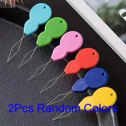 Easy Threading Sewing Needles - Plastic Threading Tools for Hand Sewing, Quilting & Crafts
