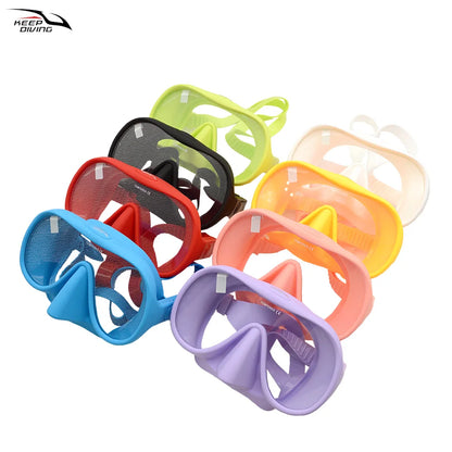 Professional Diving Mask for Scuba & Free Diving – Anti-Fog Snorkeling Goggles for Underwater Fishing Adults