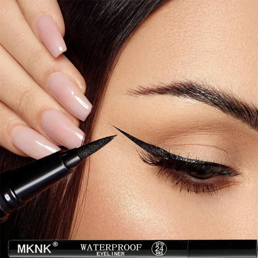 Quick-Dry Waterproof Eyeliner Pencil – Long-Lasting Matte Smooth Eye Makeup Pen