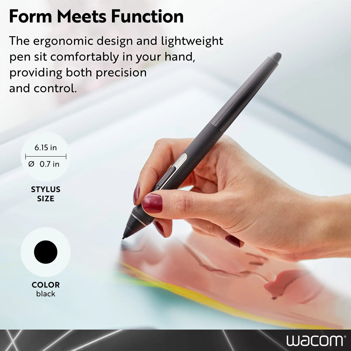 Wacom Pro Pen 2 KP-504E - 8192-Level Pressure Stylus for Intuos Pro & Cintiq Pro Tablets