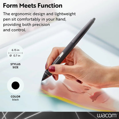 Wacom Pro Pen 2 KP-504E - 8192-Level Pressure Stylus for Intuos Pro & Cintiq Pro Tablets
