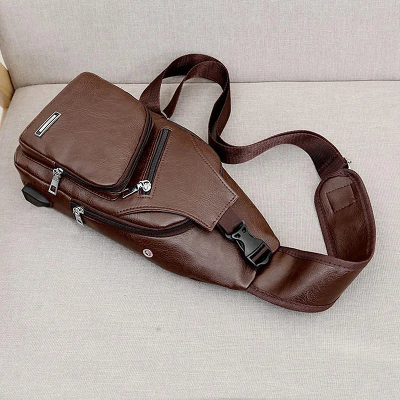 Waterproof Summer Crossbody Chest Bag for Couples – Unisex Small & Breathable Backpack
