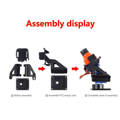 PTZ FPV Camera Gimbal Bracket - Ultrasonic Aviation Model Camera Mount for RC Aircraft & FPV Servo Installation Accessories
