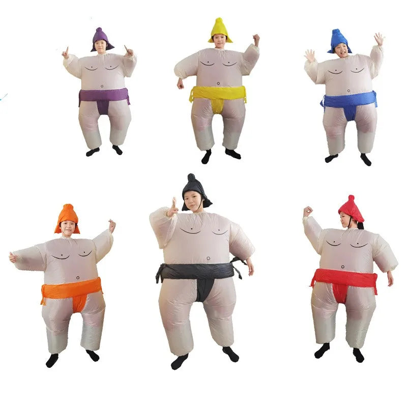 2023 Inflatable Sumo Wrestler Costume – Blow-Up Cosplay Suit for Kids & Adults Party Dress